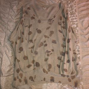 Wilfred Silk/Cashmere Leopard Spring Sweater